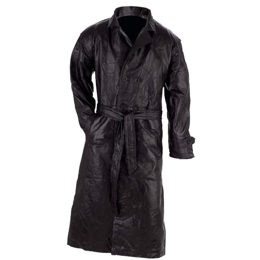 Mens-amp-Woman-039-s-Leather-Coat-Trench-Coat-M-L-XL-2XL-3XL