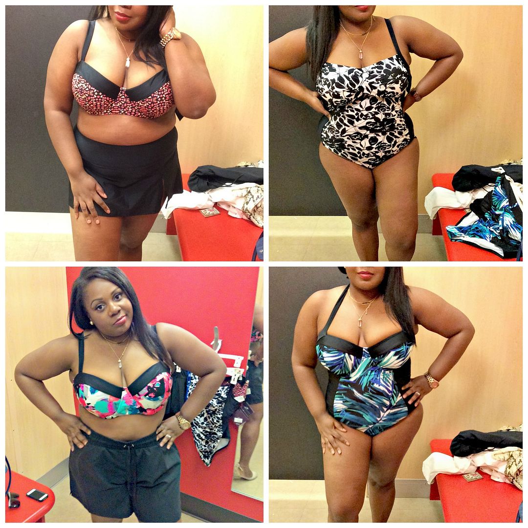 target plus size swim