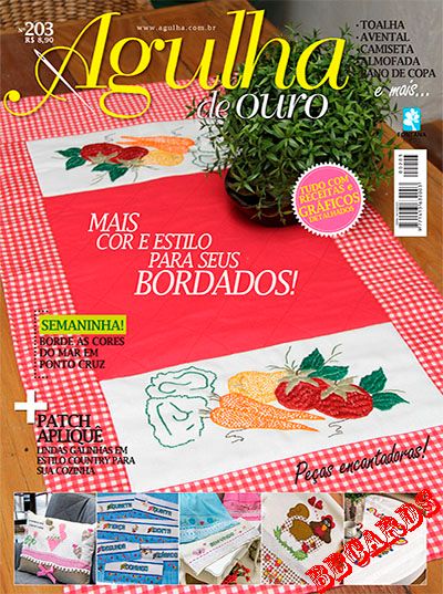 Agulha De Ouro Bordado Ponto Cruz Enxoval Kit 8 Revistas Agulha De Ouro Bordado Ponto Cruz Enxoval Kit 8 Revistas