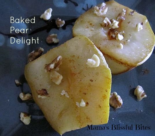 Baked Pear Delight #Cleaneating