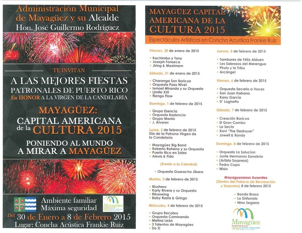 Fiestas patronales mayaguez 2015 Fiestas patronales mayaguez 2015