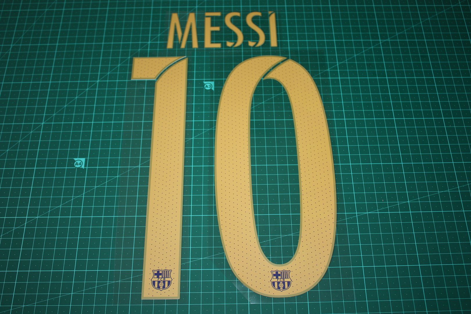 Barcelona FC MESSI #10 Name And Number Sets HomeKit 2015/17 Heat Transfer 
