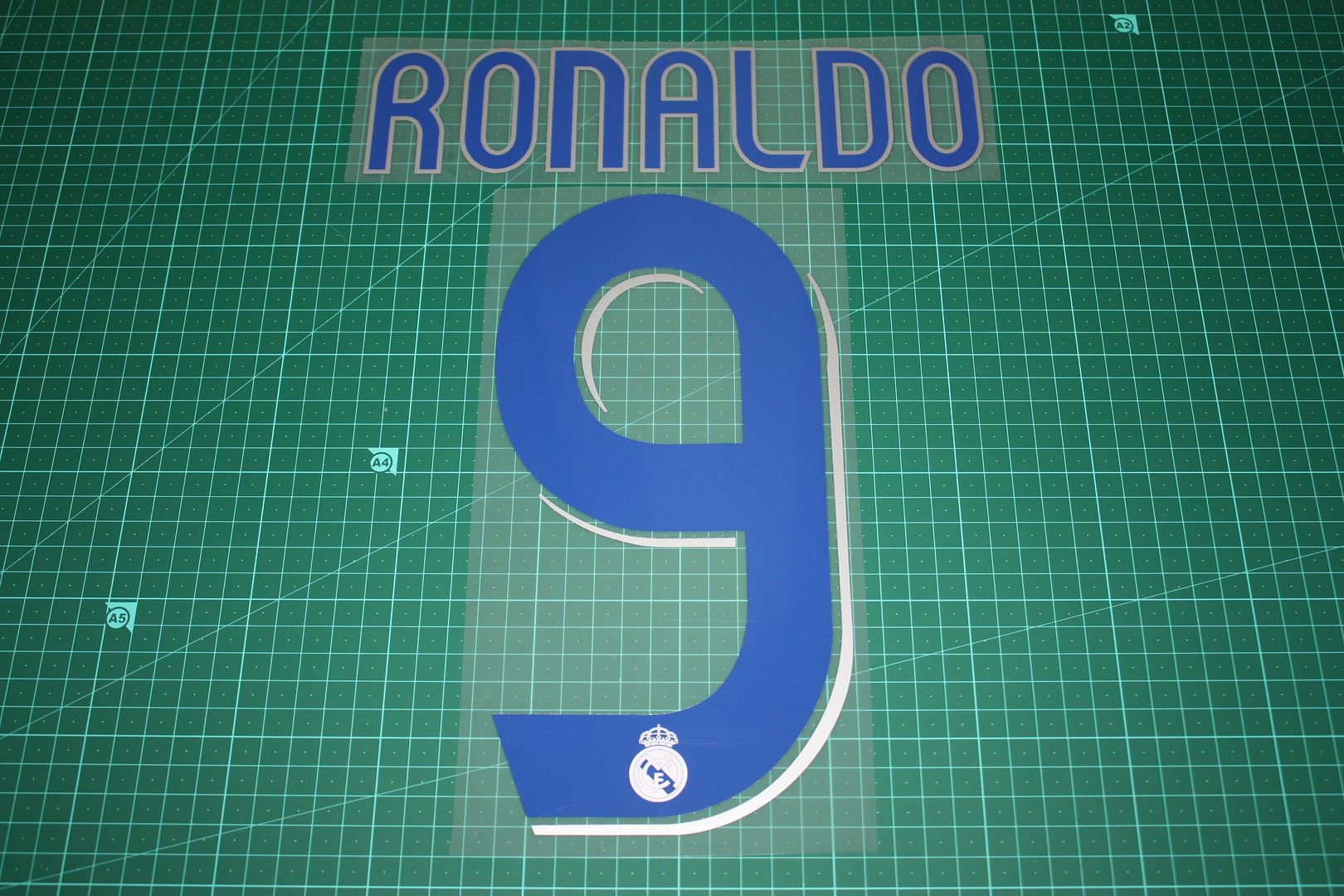 Real Madrid 08/09 #7 Raul Homekit Nameset Printing 