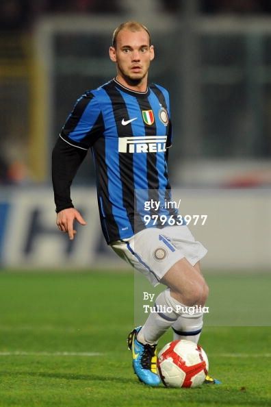 Sneijder #10 Inter Milan 2009-2010 Home Football Nameset for shirt