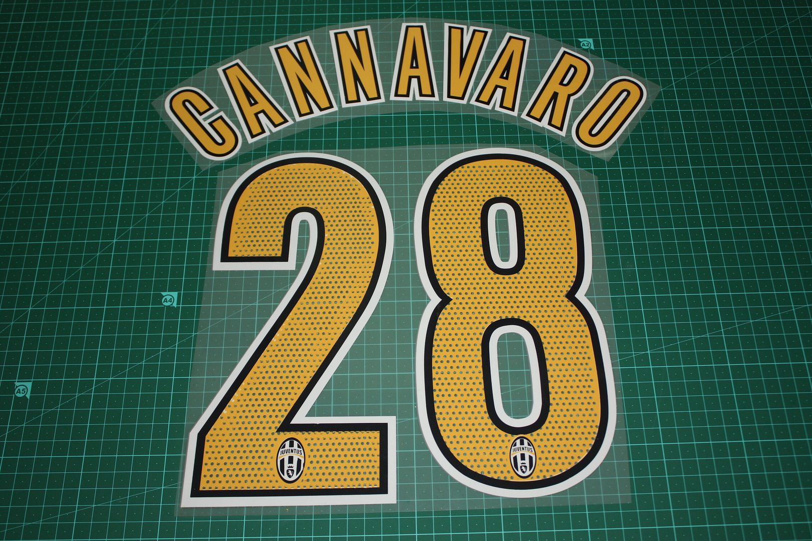 Italy 2006 Cannavaro #5 World Cup Homekit Nameset Printing