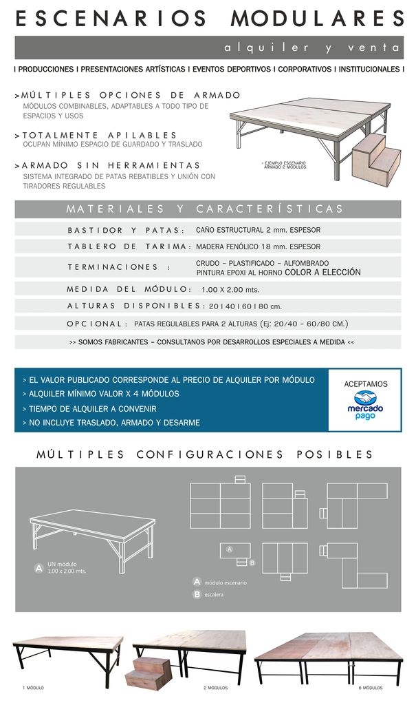 ESCENARIOS MODULARES ESCENARIOS MODULARES