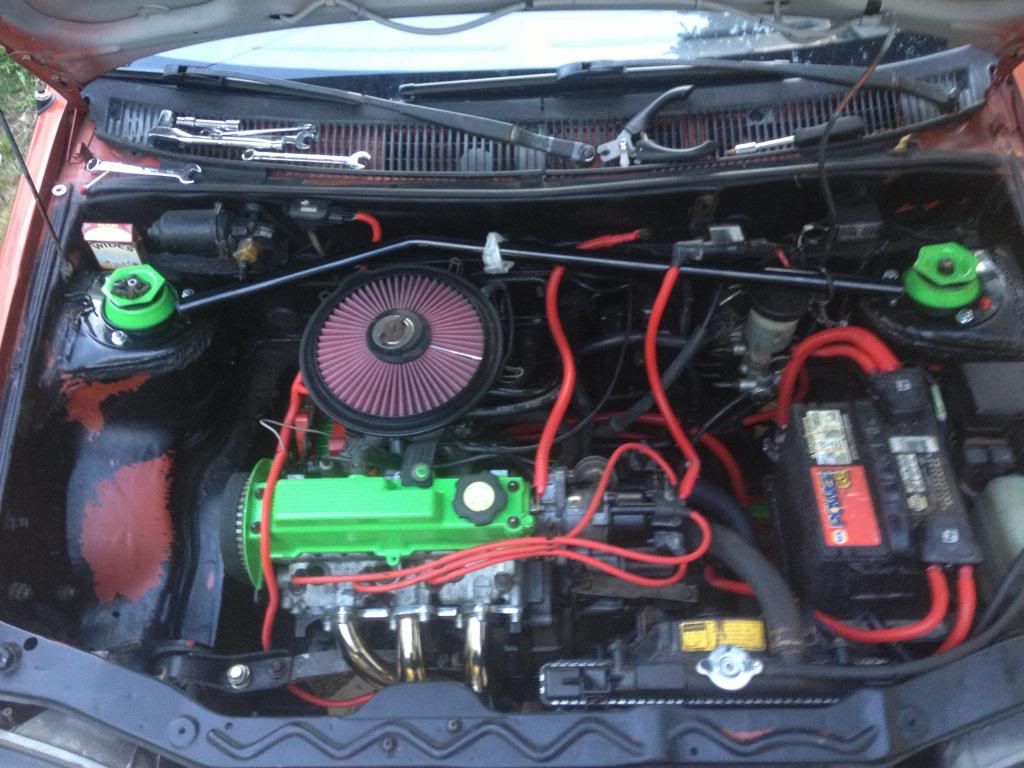 1991 Geo Metro Convertible Engine Bay Photo by msummers61780 Photobucket