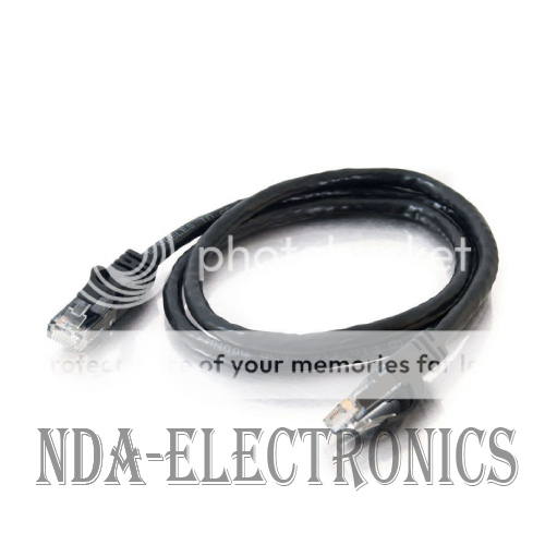 30 ft Feet RJ45 Cat6 Ethernet LAN Network Cable Patch Cord for Router Black