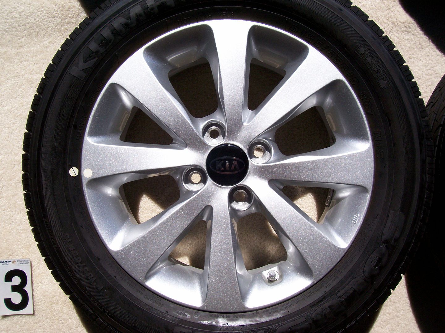 2012 Kia Rio 15" Wheels Rims Alloy TPMS Stock Factory Hyundai Accent 4x100mm