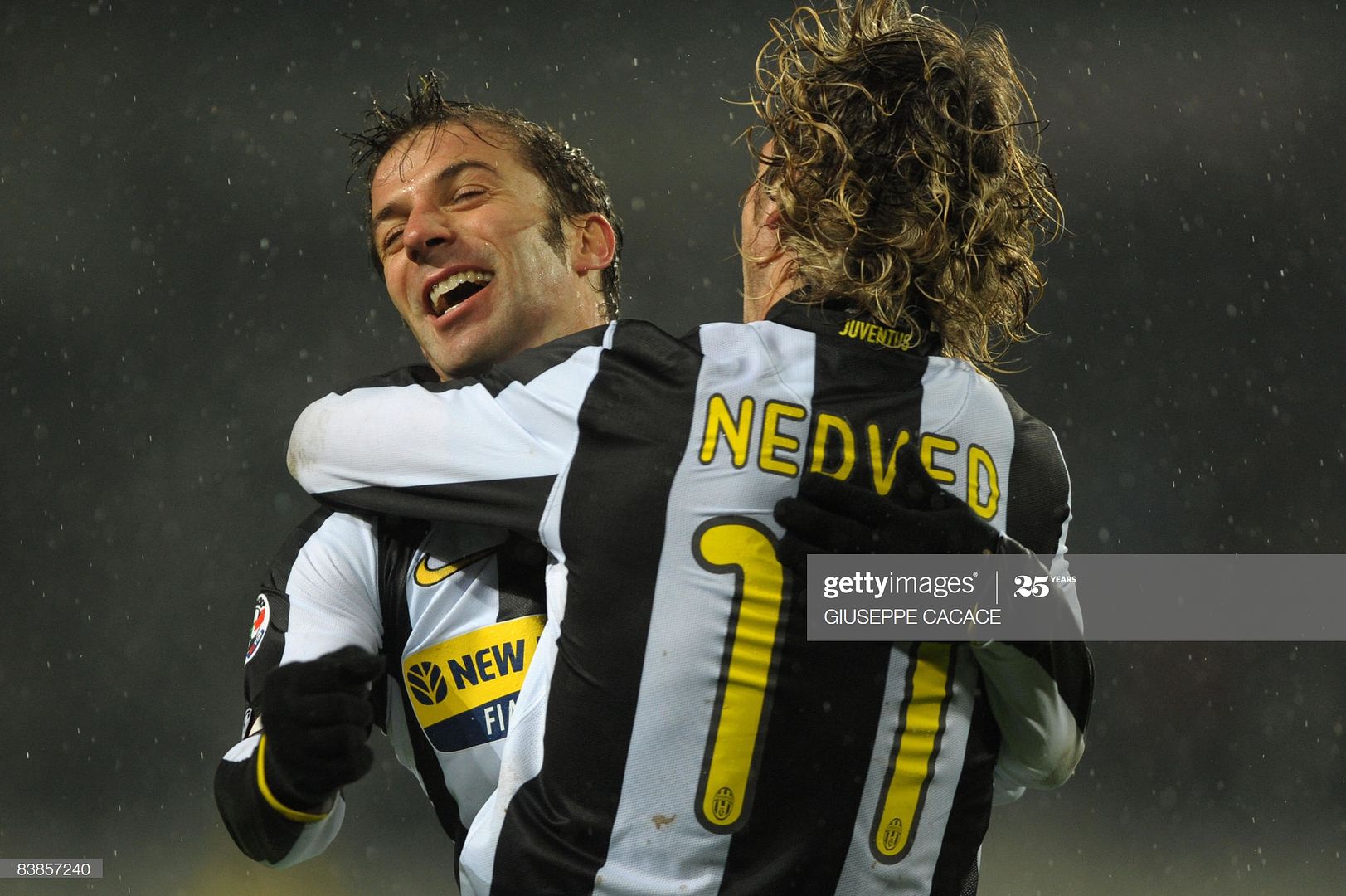 Nedved #11 2008-2010 Juventus Homekit Nameset Printing 