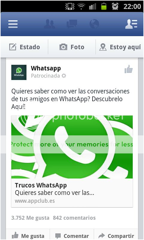 Estafa WhatsApp por Android