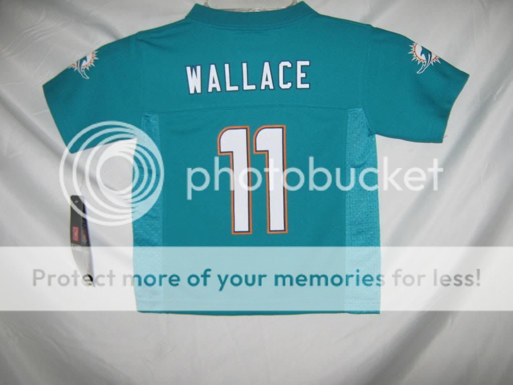 Miami Dolphins NFL 2013 Toddler Jersey $40 Mike Wallace Aqua Size 2T