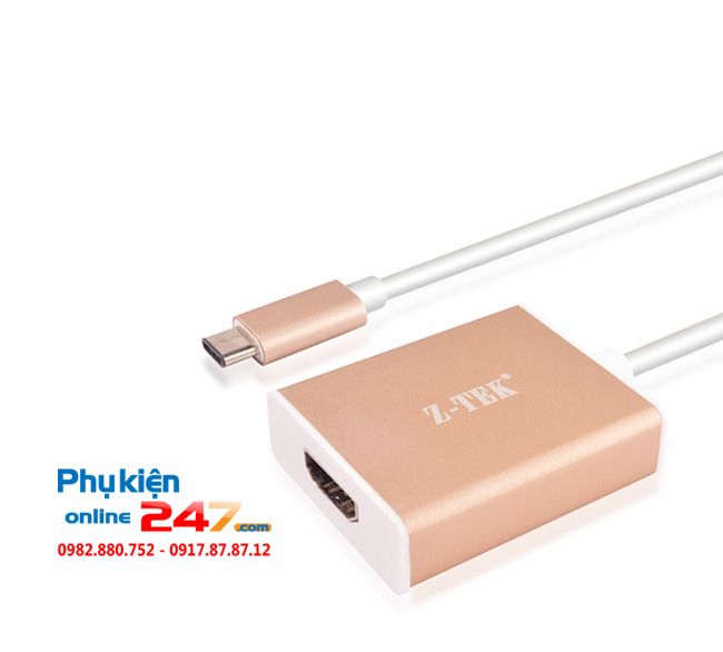 cap chuyen usb type c to hdmi ztek zy230