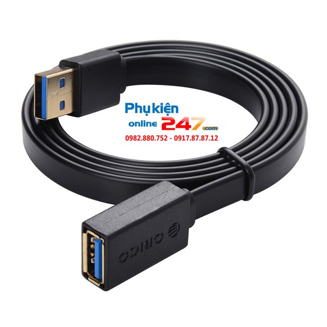 Cáp USB chuẩn 3.0 nối dài 1.5 mét dẹt ORICO CEF3-10