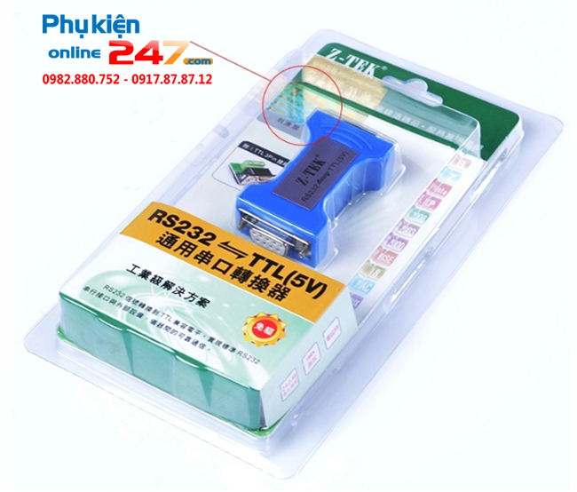 dau chuyen RS232 TO TTL - Z-TEK ZY099