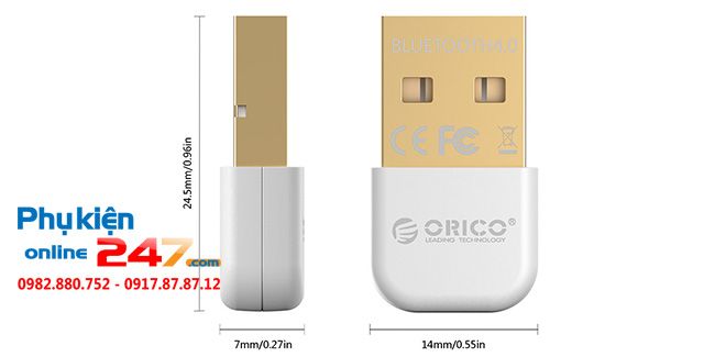 USB Bluetooth chuẩn 4.0 Orico BTA-403