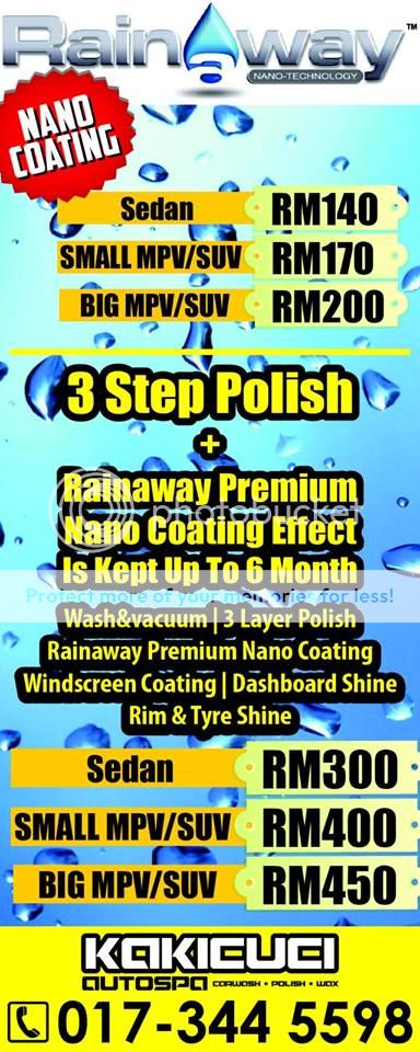 CGrian Jom Polish + Waxing + Cuci Kenderaan anda hanya di 